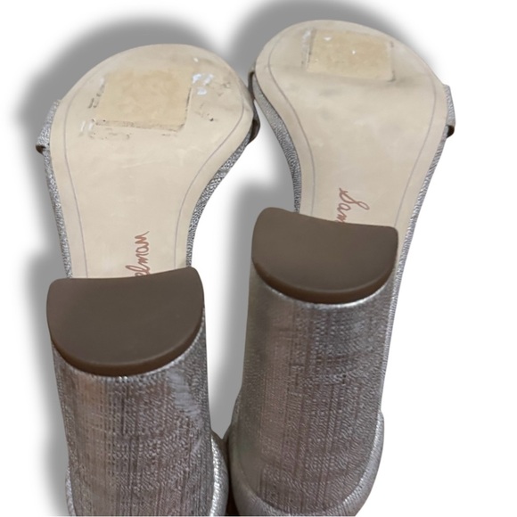 Sam Edelman Women’s Yaro Sandals Size 10.5 Metallic gold Ankle Strap Shelf pull - Picture 13 of 13